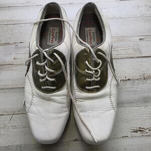 FootJoy LoPro Collection Women's White Green Golf Shoes 97075 Size 8.5 M